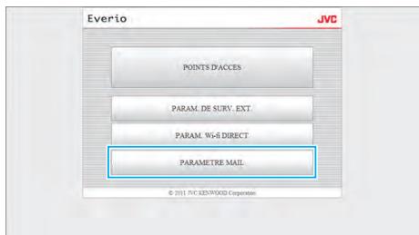 JVC GZ-EX215BEU - Pour modifier ou supprimer un "EMAIL DESTINATAIRES" - 1