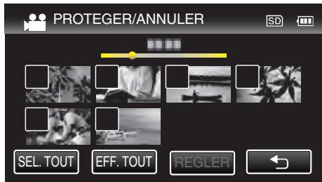 JVC GZ-EX215BEU - Protégé/Diffuser la protection des fichiers scélectionnés - 5