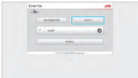 JVC GZ-EX215BEU - Pour ajouter "POINTS D'ACCES" manuellement - 2