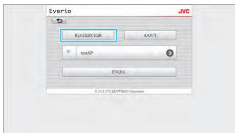 JVC GZ-EX215BEU - Pour faire une recherche et ajouter "POINTS D'ACCES" - 2