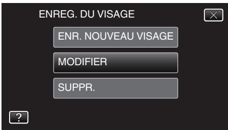 JVC GZ-EX215BEU - Modifier l'information du visage enregistrée - 4