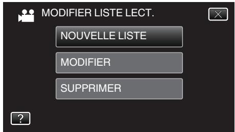 JVC GZ-EX215BEU - Tapez sur "NOUVELLE LISTE". - 1