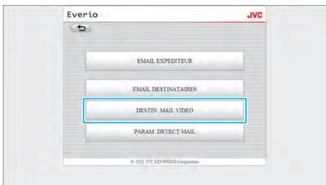 JVC GZ-EX215BEU - Cliquez sur "DESTIN. MAIL VIDEO". - 1