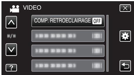 JVC GZ-EX215BEU - Régler la compensation de contre-jour - 5
