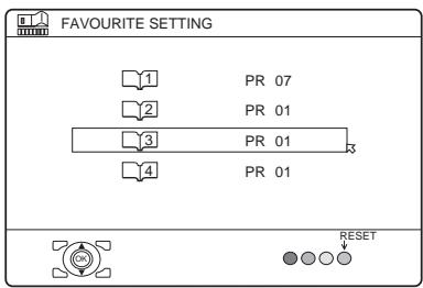 JVC LT-32A61BU - Choose FAVOURITE SETTING, then press the OK or ▶ button - 1