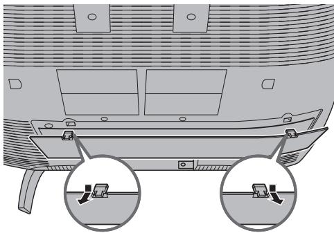 JVC LT-32A61BU - Removing the terminal cover - 1