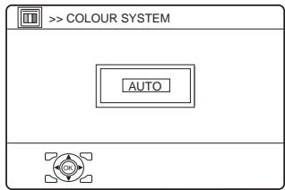 JVC LT-32A61BU - Choose COLOUR SYSTEM. Then press the OK or ▶ button - 1