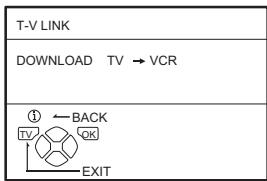 JVC LT-26C31SUE - Press the OK button to display the T-V LINK menu - 1