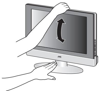 JVC LT-26C31SUE - Tilt the TV up and down: - 1