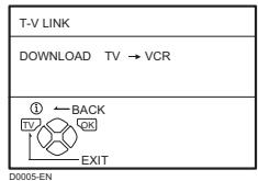 JVC LT-26C31SUE - Press the OK button to display the T-V LINK menu - 1