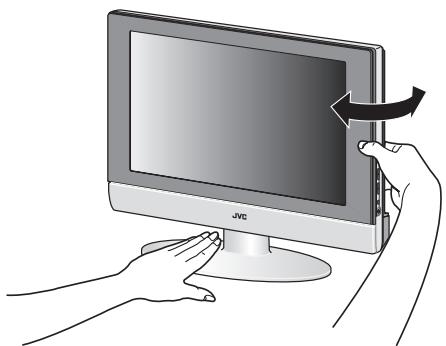 JVC LT-26C31SUE - Rotate the TV to the left and right: - 1