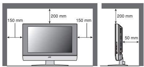 JVC LT-26C31SUE - Distance recommendations - 1
