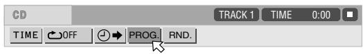 JVC XV-C5SL - Press ◀/▶ to move 📋 to PROG. Screen example for Audio CD - 1