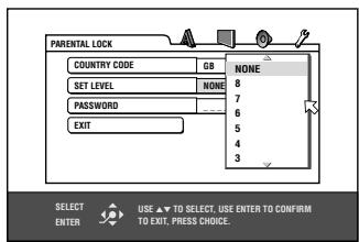 JVC XV-C5SL - Press ENTER to bring up the pull-down menu. - 1
