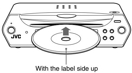JVC XV-C5SL - Insert a disc in the disc slot. - 1
