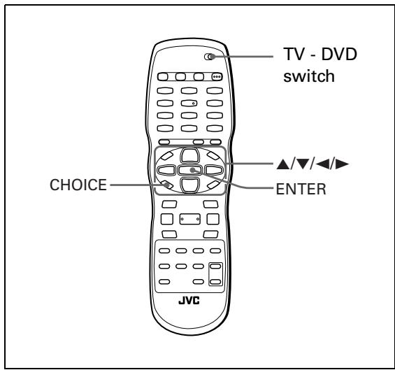 JVC XV-C5SL - Changing the initial settings - 1