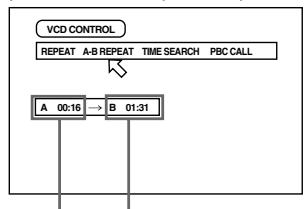 JVC XV-S300BK - Press ENTER at the end of the part you want to repeat (point B). - 3