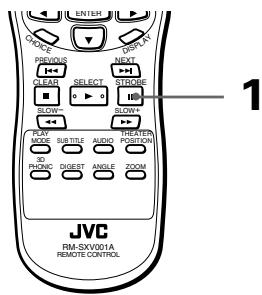 JVC XV-S300BK - To advance a still picture frame-by-frame - 2