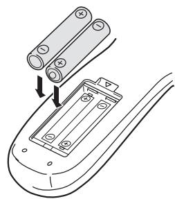 JVC XV-S300BK - To install batteries in the remote control unit - 2