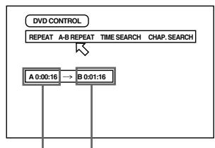 JVC XV-S300BK - Press ENTER at the end of the part you want to repeat (point B). - 1
