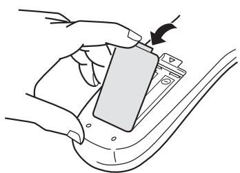 JVC XV-S300BK - To install batteries in the remote control unit - 1