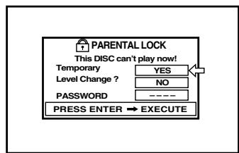 JVC XV-S300BK - To temporarily release the Parental Lock [PARENTAL LOCK] - 3