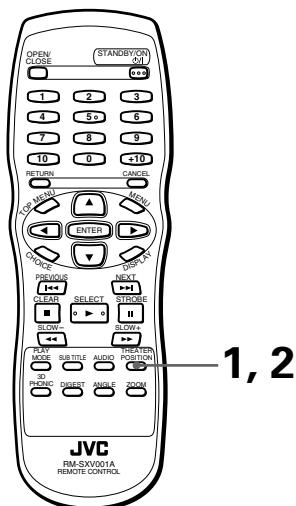 JVC XV-S300BK - To select the picture character [THEATER POSITION] - 4