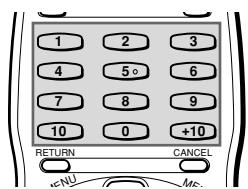 JVC XV-S300BK - How to use numeric buttons - 1
