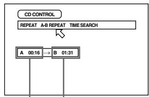 JVC XV-S302SL - Press ENTER at the end of the part you want to repeat (point B). - 2
