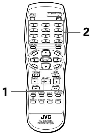 JVC XV-S302SL - To locate a desired scene from the menu of the Video CD/SVCD with PBC - 1