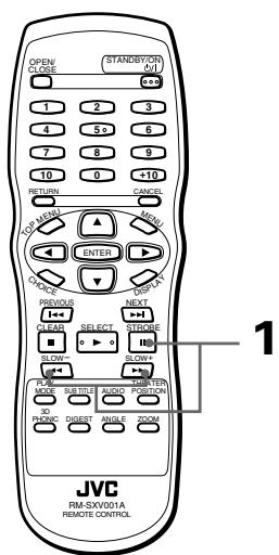 JVC XV-S302SL - To playback in slow-motion [SLOW] - 2