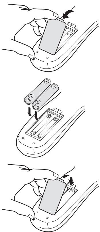 JVC XV-S302SL - To install batteries in the remote control unit - 1