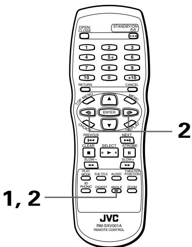 JVC XV-S302SL - To select a scene angle from the normal screen [ANGLE] - 2