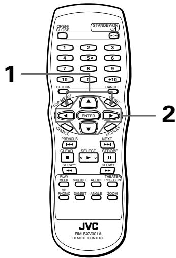 JVC XV-S302SL - To locate a desired scene from the DVD menu - 1