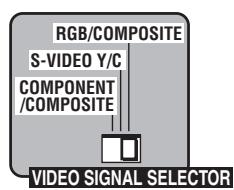 JVC XV-N512S - Setting theVIDEO SIGNAL SELECTOR - 2