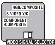 JVC XV-N512S - Setting theVIDEO SIGNAL SELECTOR - 4