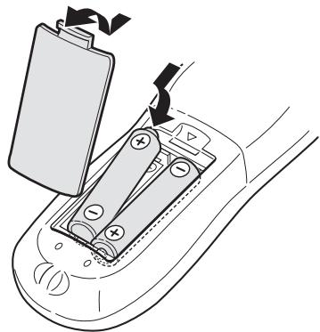 JVC XV-N512S - To install batteries - 1