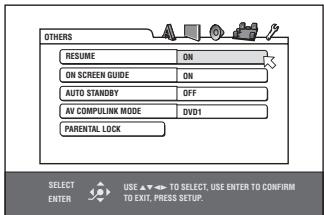 JVC XV-N512S - Changing the initial settings - 3