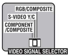 JVC XV-N512S - Setting theVIDEO SIGNAL SELECTOR - 3