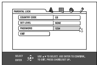 JVC XV-NP10S - Press the numeric buttons (0 to 9) to enter a 4-digit password. - 1