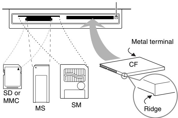JVC XV-NP1SL - Notes for inserting and removing memory cards - 2