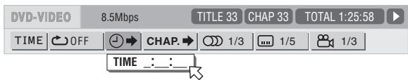 JVC XV-N210B - Locating a desired position in the current title or track (Time search) - 5