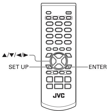 JVC XV-N210B - Changing the initial settings - 2