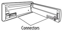 JVC KD-R303 - How to clean the connectors - 1
