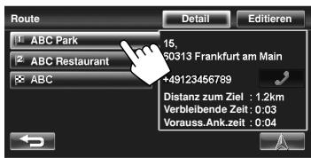 JVC KW-NT1 - Wählen Sie einen gewünschten Punkt zum Prüfen seiner Detailinformation. - 1