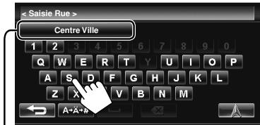 JVC KW-NT1 - Entrez le nom de la rue, puis choisissez la destination dans la liste ( page 19). - 1