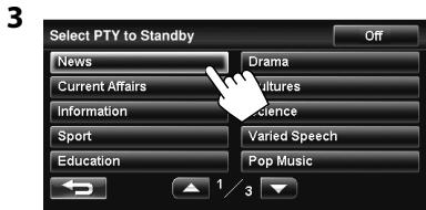JVC KW-NT1 - Activating/deactivating TA/PTY Standby Reception - 5