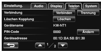 JVC KW-NT1 - Bluetooth-Handy-Einstellungen - 4