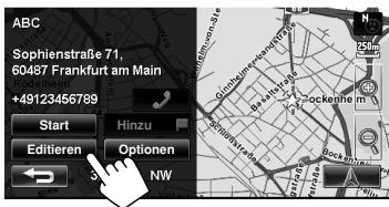 JVC KW-NT1 - Wählen Sie einen registrierten Punkt, den Sie bearbeiten wollen. - 3