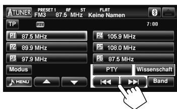JVC KW-NT1 - Suchen nach UKW Radio Data System-Programm—PTY-Suchlauf - 3